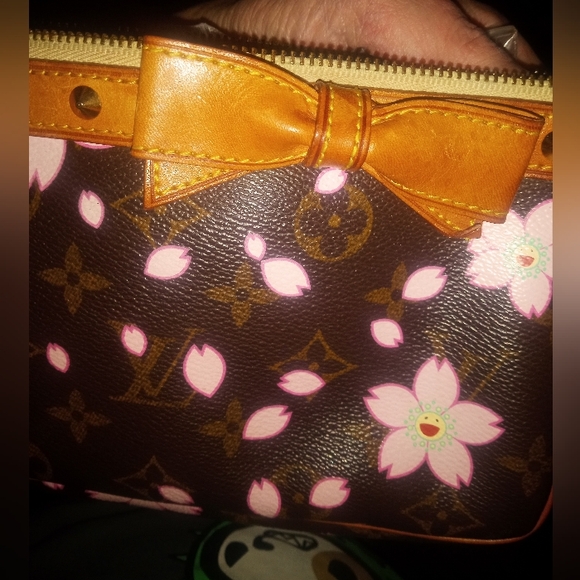 Louis Vuitton x Takashi Murakami Monogram Cherry Blossom Pochette Accessoires - Picture 5 of 13